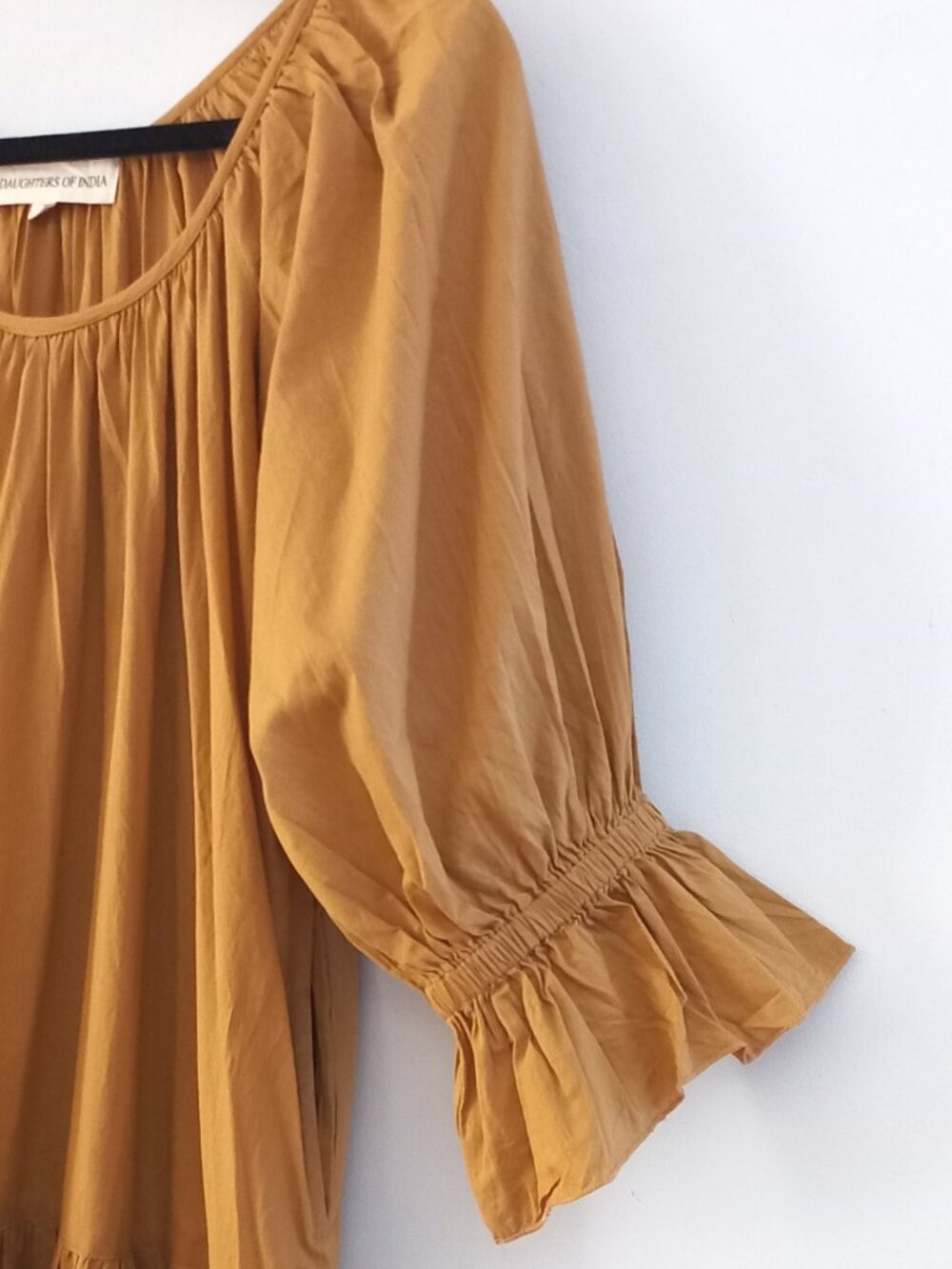 DAUGHTERS OF INDIA camel brown cotton dress - Picture 4 of 10